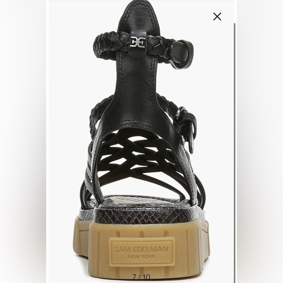 Sam Edelman Geana Braided Platform Gladiator Sandals |Size 7| - Picture 2 of 7